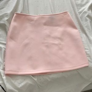 Pink mini skirt